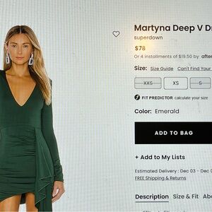 Superdown new dress with tags green